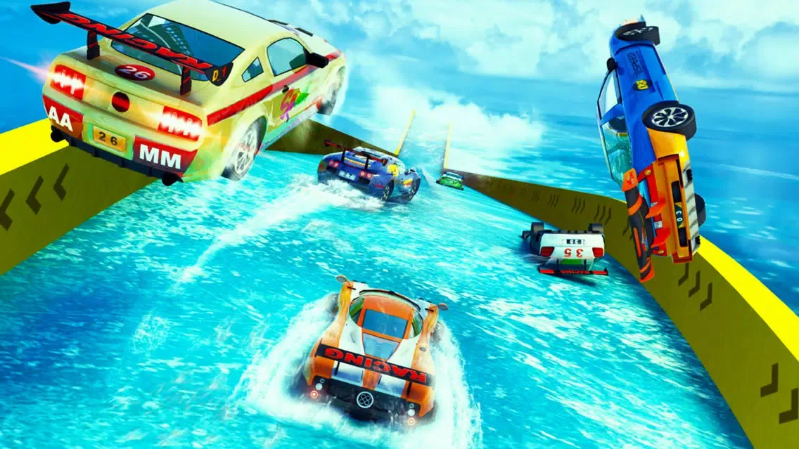 Zrzuty ekranu Water Slide Car Stunts Racing