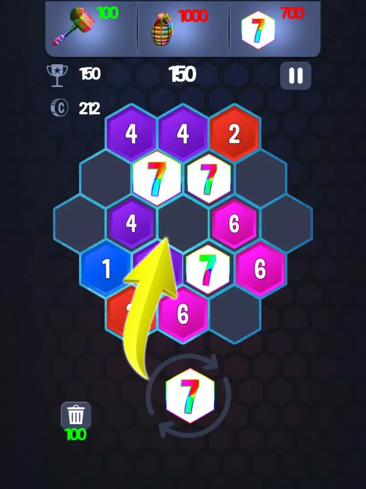 Seven Hex Puzzle iPad  स्क्रीनशॉट