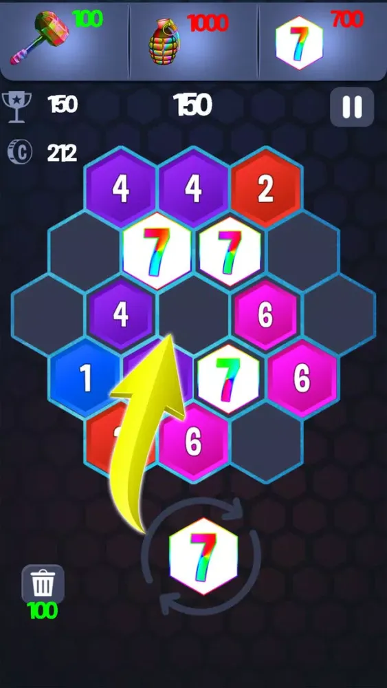 Seven Hex Puzzle स्क्रीनशॉट