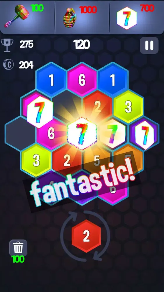 Seven Hex Puzzle स्क्रीनशॉट