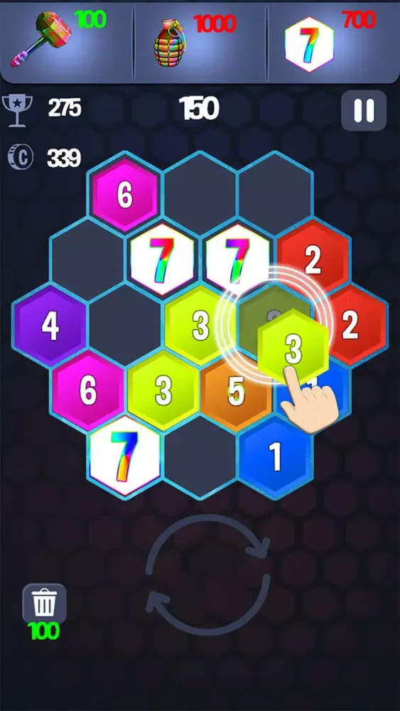 Seven Hex Puzzle स्क्रीनशॉट
