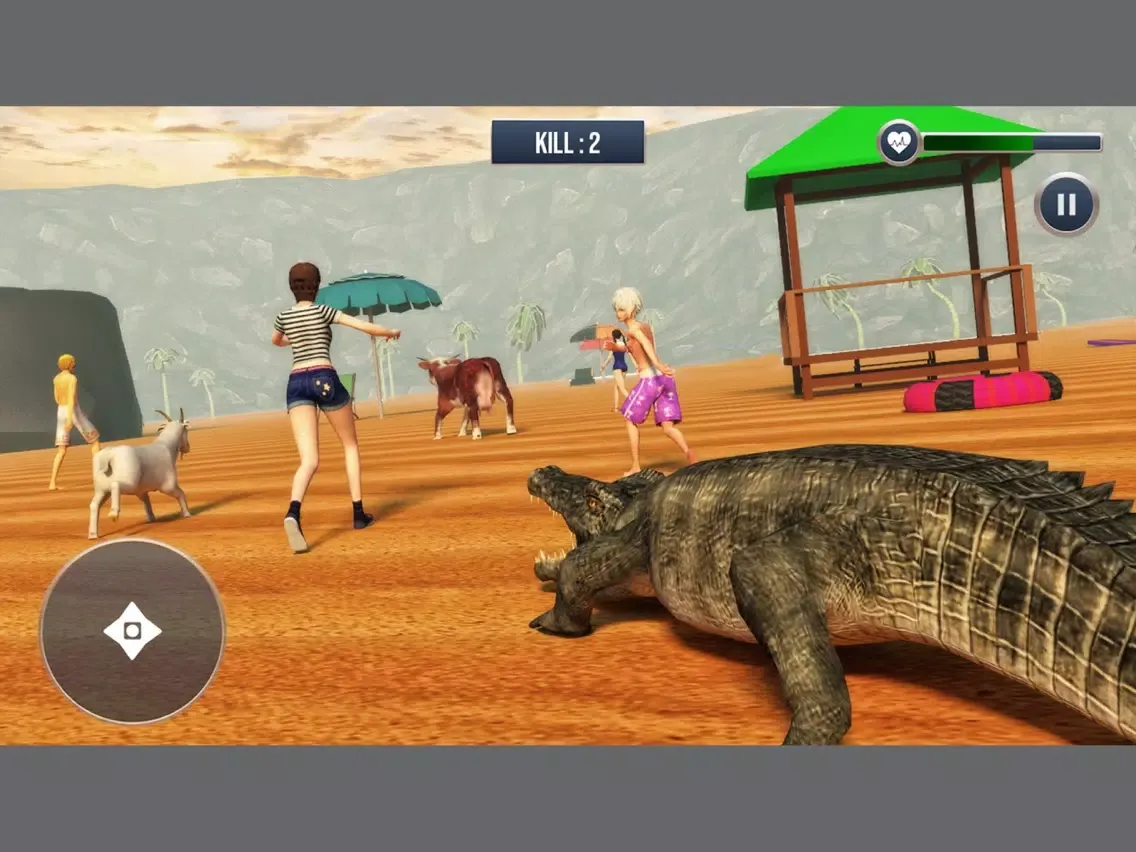 ภาพหน้าจอของ Big Crocodile Attack Simulator iPad 