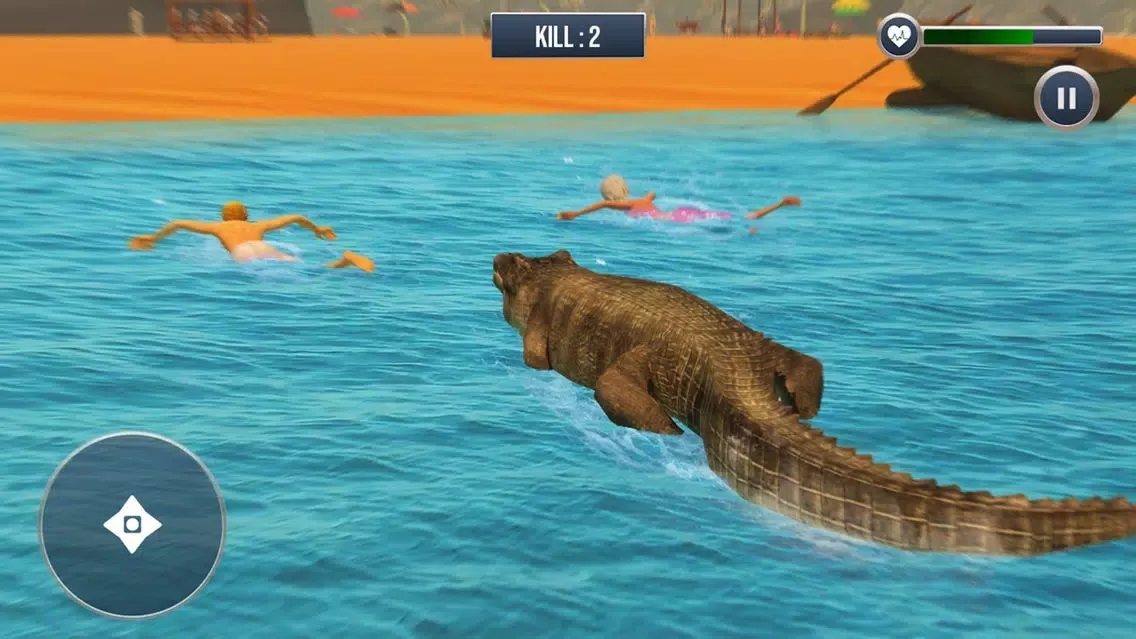 ภาพหน้าจอของ Big Crocodile Attack Simulator