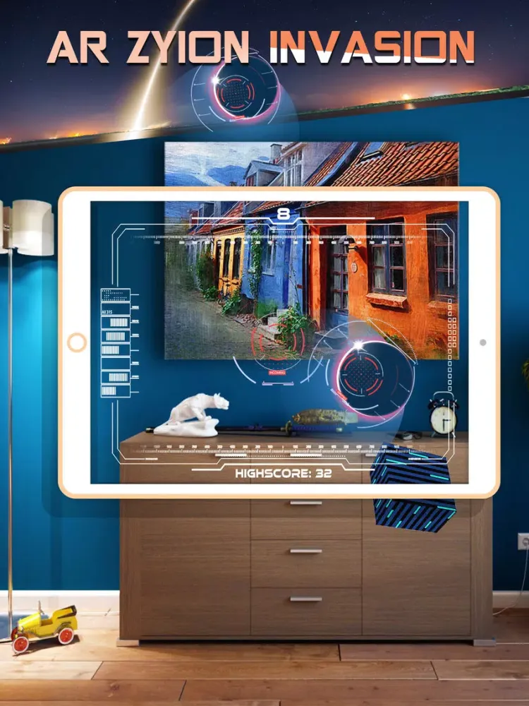 AR Zyion Invasion - AR Shooter iPad 應用截圖