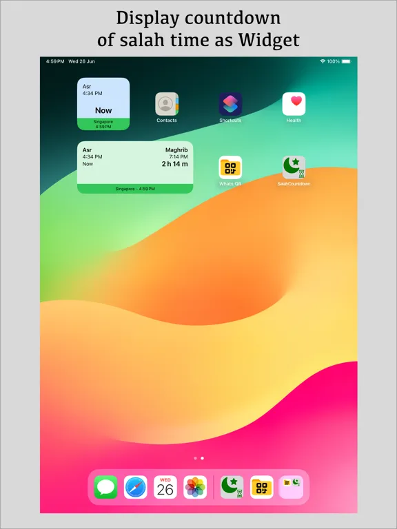 Salah Countdown iPad  Ekran Görüntüleri