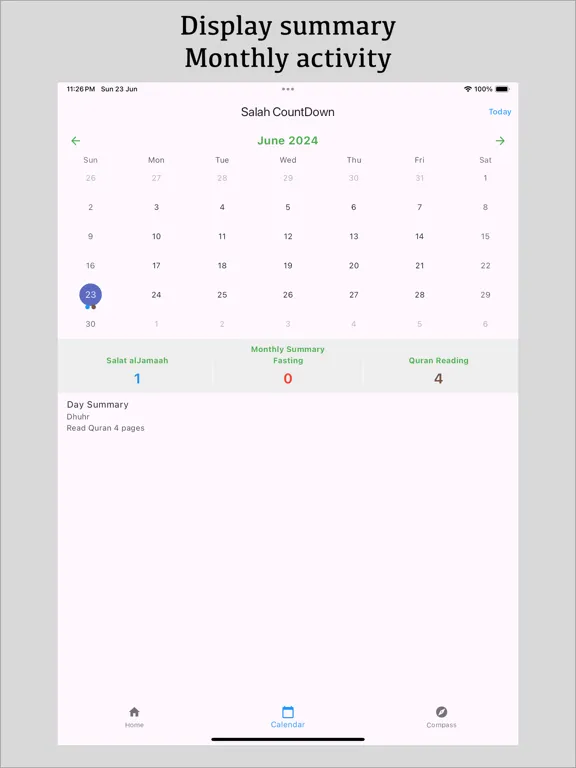 Salah Countdown iPad  Ekran Görüntüleri