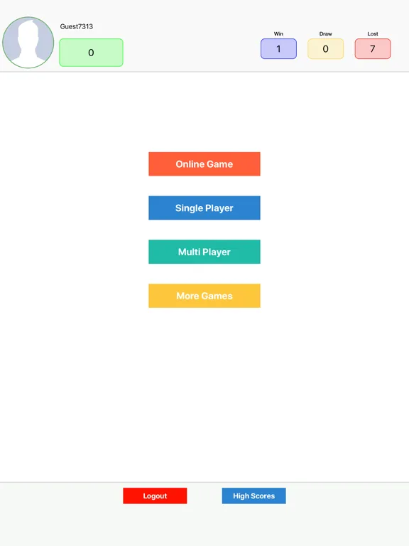 Tangkapan skrin Tic Tac Toe : Online iPad 