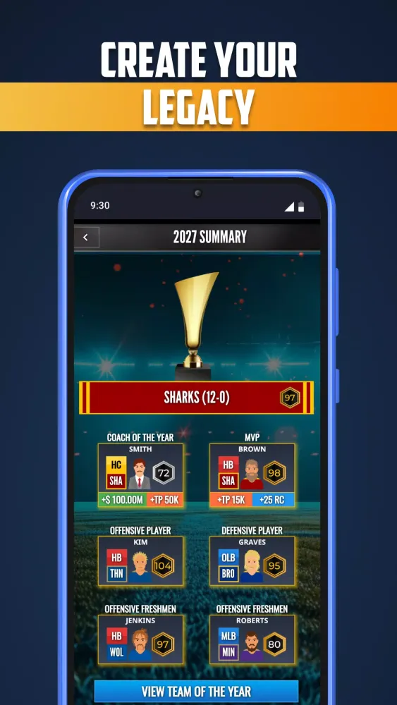 Ultimate College Football HC Screenshots