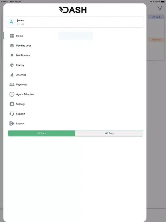 Dash Agent App iPad  Ekran Görüntüleri