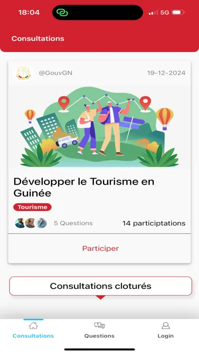 Captures d'écran de Guinée Connect