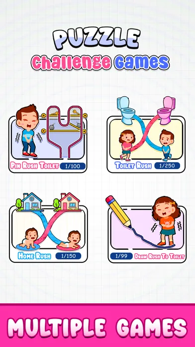 Captures d'écran de Pull the Pin: Toilet Rush