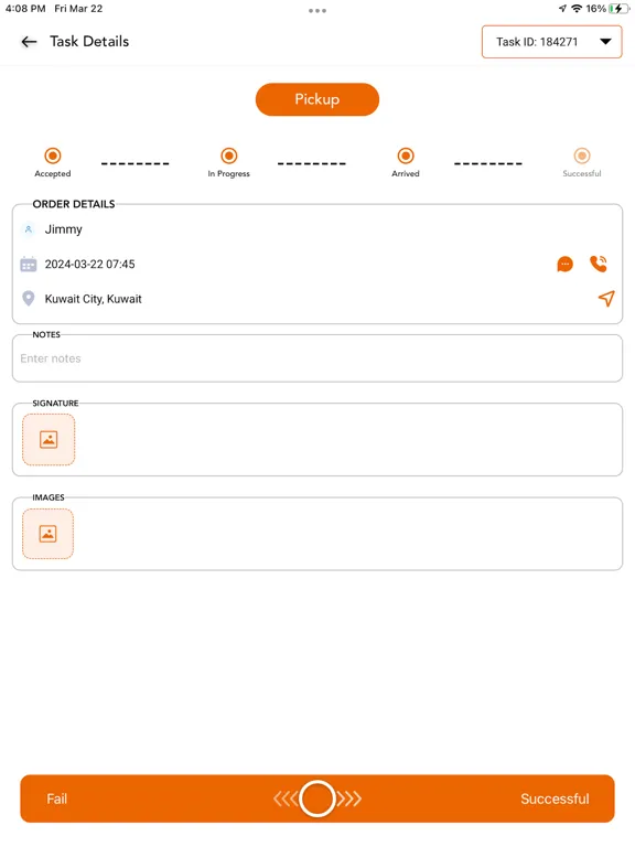 Captures d'écran de Trolley Delivery Tracker iPad 