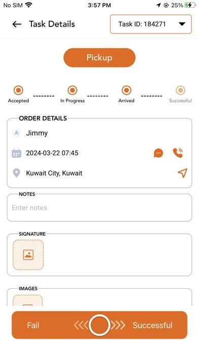 Captures d'écran de Trolley Delivery Tracker