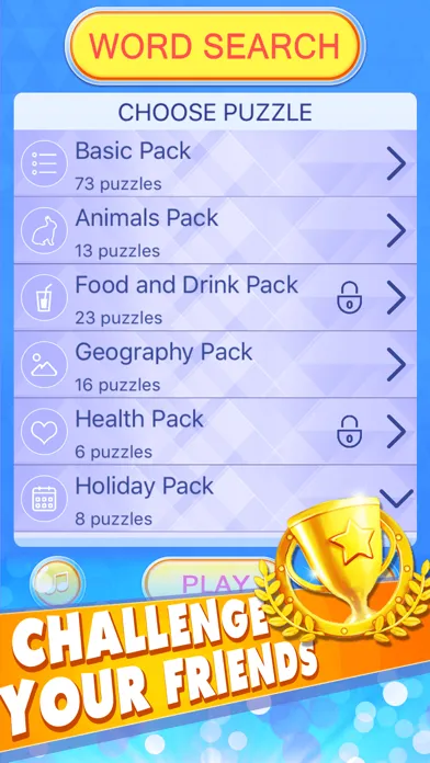 Tangkapan layar Word Search - Find Hidden Words Live Mobile Puzzle App