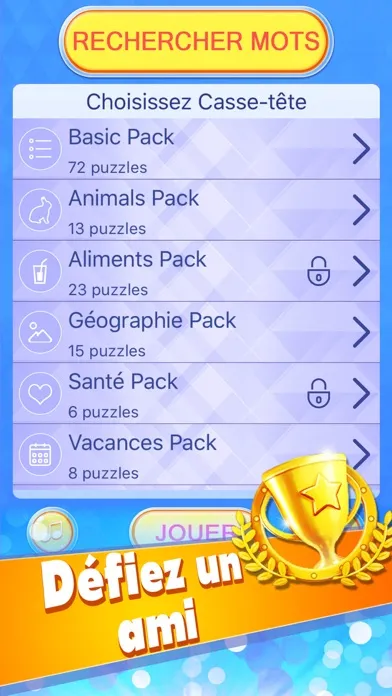 Скриншоты Recherche De Mot - Mots mêlés,Jeu de lettres