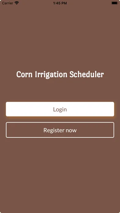 Tangkapan layar Corn Irrigation Scheduler