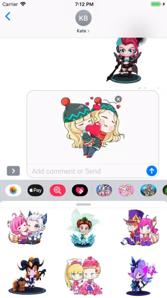 Zrzuty ekranu Pack of Chibi Anime Stickers