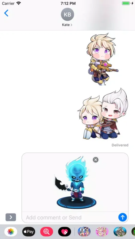 Zrzuty ekranu Pack of Chibi Anime Stickers