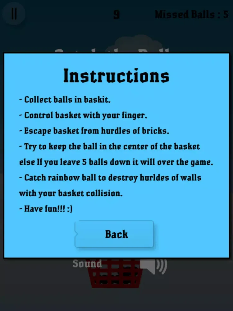 Catch Falling Balls iPad 應用截圖