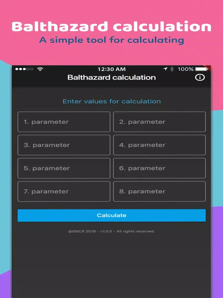 Balthazard calculation iPad 應用截圖