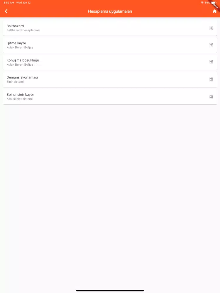 Sağlık kurulu engellilik puanı iPad 應用截圖