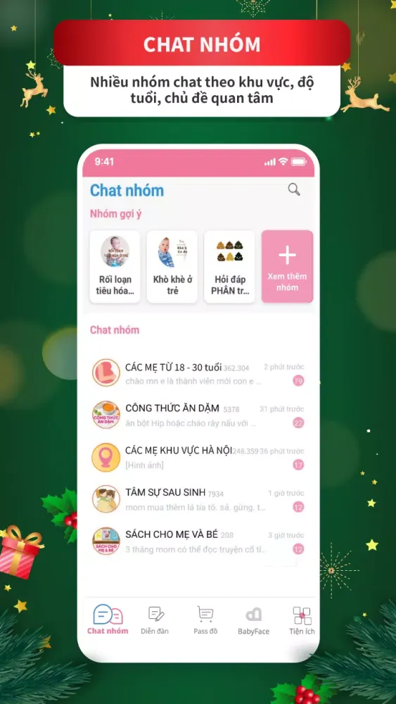 Tangkapan layar BEBERIA - Mẹ và bé