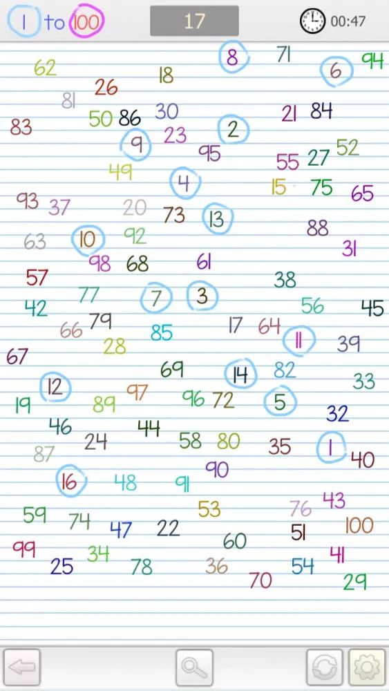 Find the Number - 1 to 100 स्क्रीनशॉट