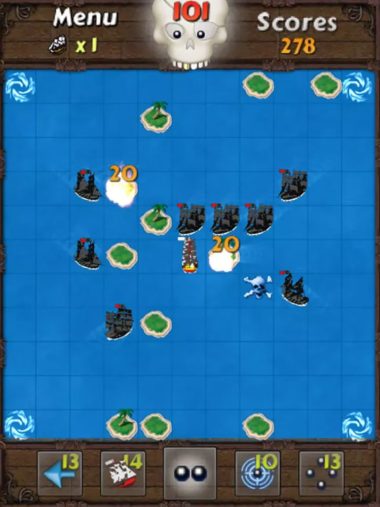 Seven Seas Deluxe - Destroy Pirate iPad  स्क्रीनशॉट