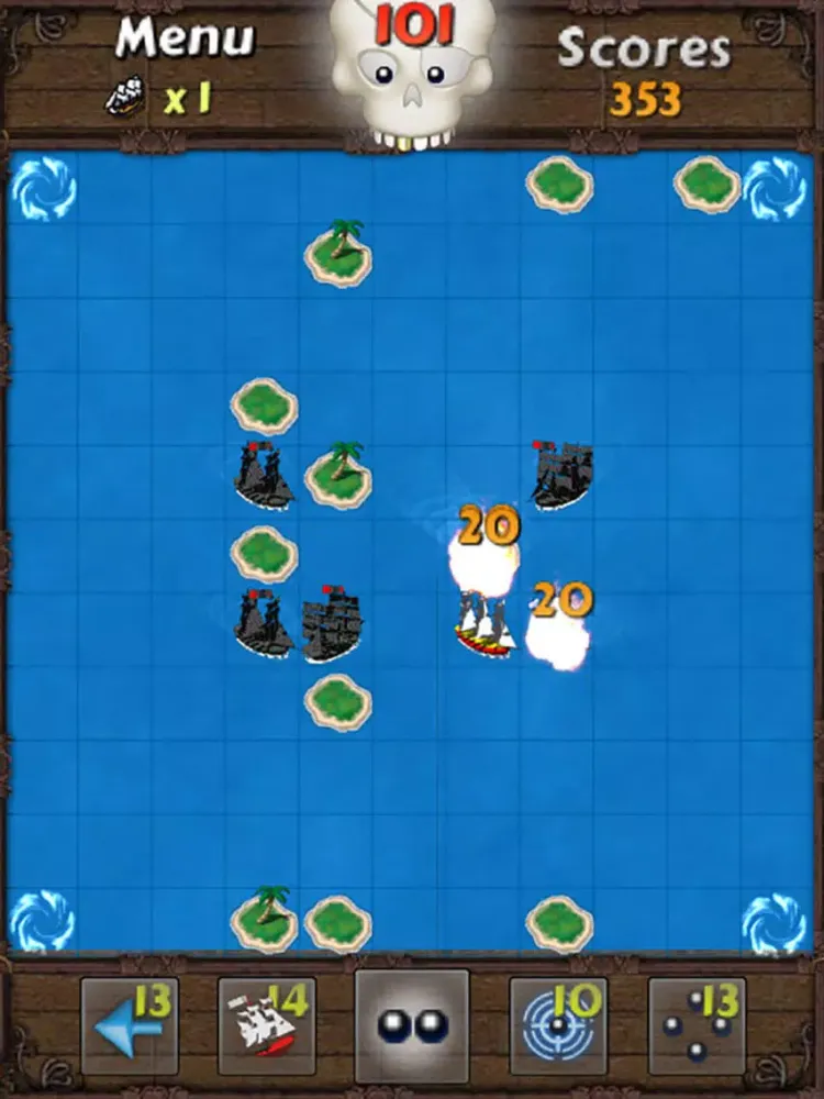 Seven Seas Deluxe - Destroy Pirate iPad  स्क्रीनशॉट