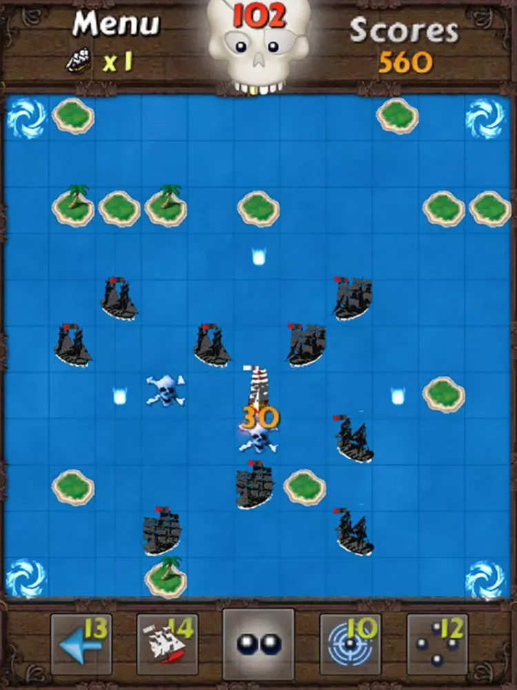 Seven Seas Deluxe - Destroy Pirate iPad  स्क्रीनशॉट