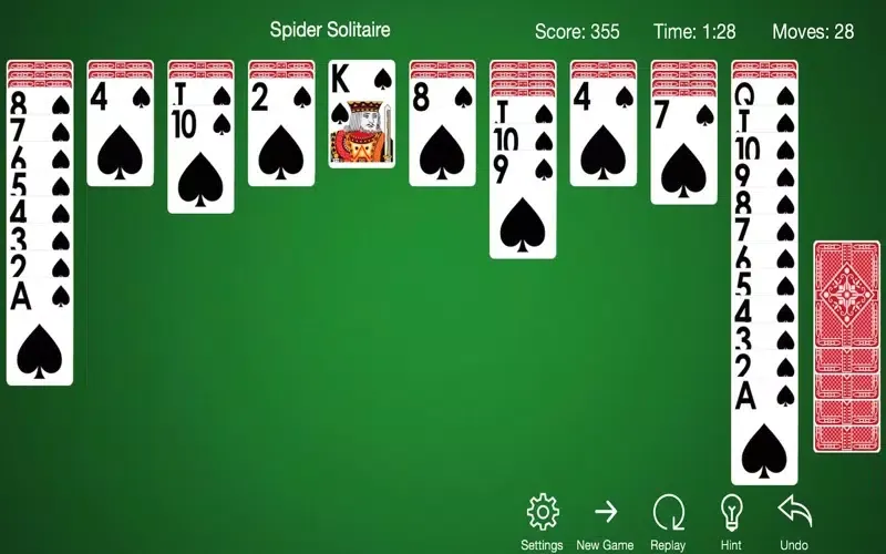 Tangkapan layar Spider Solitaire - Classic Deck Card Games