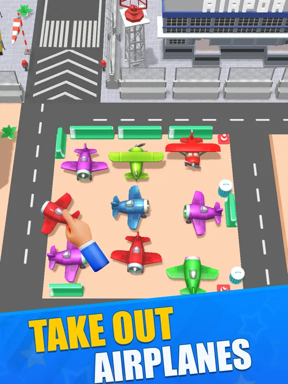 Capturas de tela do Airport Parking Jam 3D iPad 
