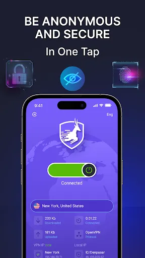 ภาพหน้าจอของ GnuVPN - Fast and Secure VPN