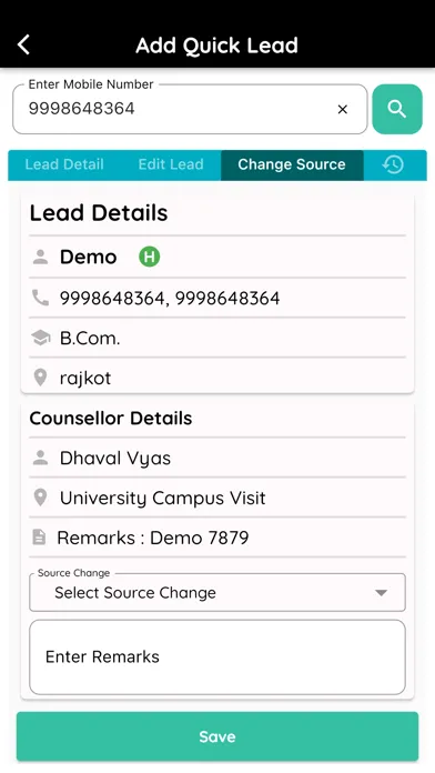 GNUMS Admission CRM 스크린샷