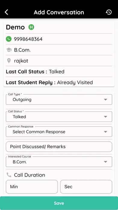GNUMS Admission CRM 스크린샷