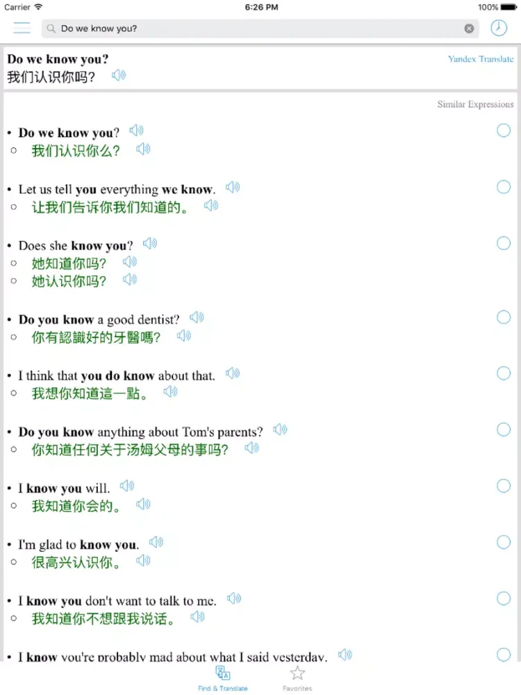 Tangkapan layar Chinese Translator Offline iPad 