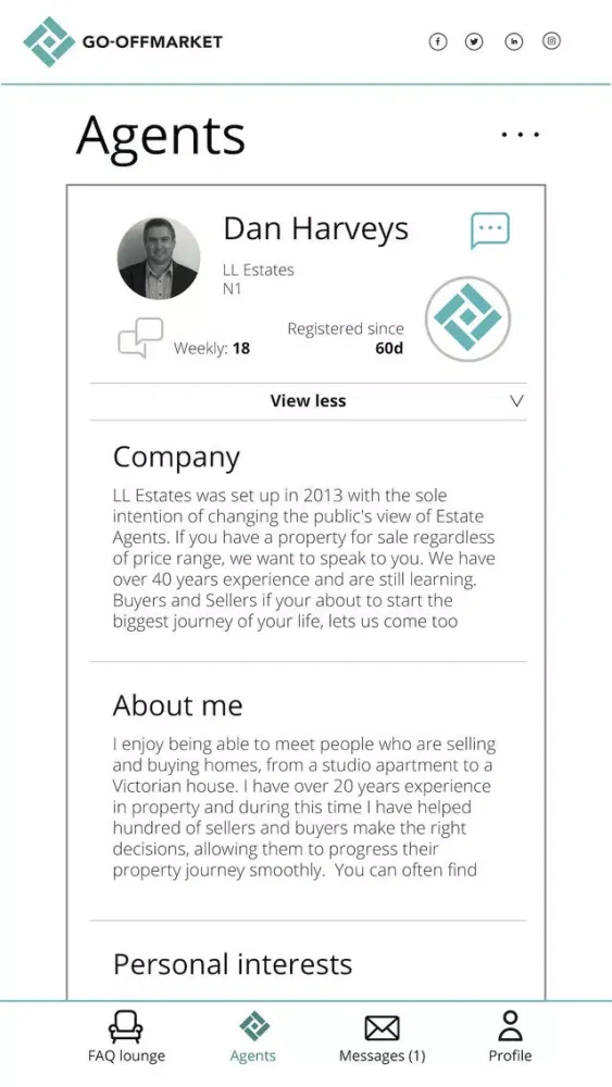 Go-OffMarket Screenshots