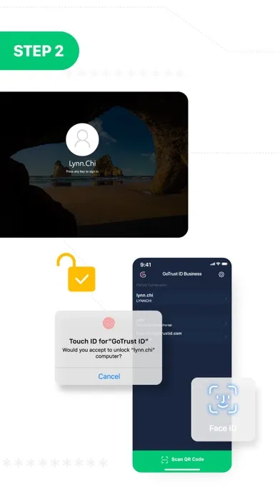 Capturas de pantalla de GoTrust ID Business