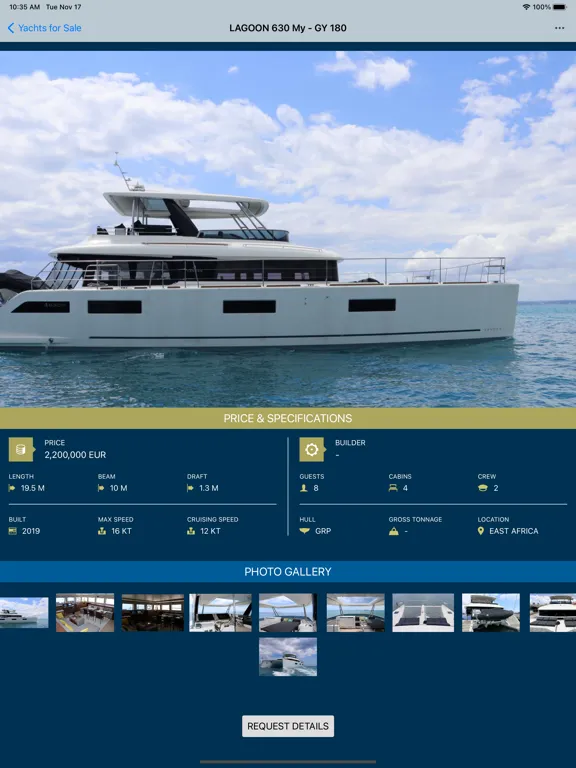 Capturas de tela do Go Yachting Inc iPad 