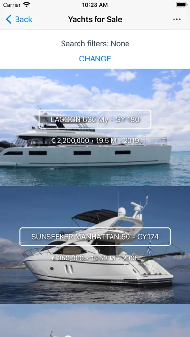 Capturas de tela do Go Yachting Inc