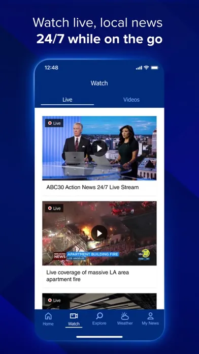 Ảnh chụp màn hình của ABC30 Central CA