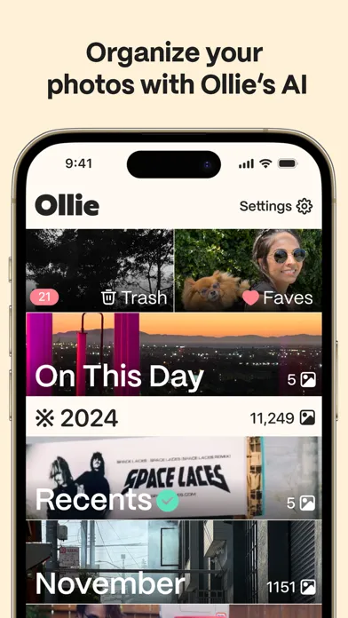 Captures d'écran de Ollie: AI Smart Photo Cleaner