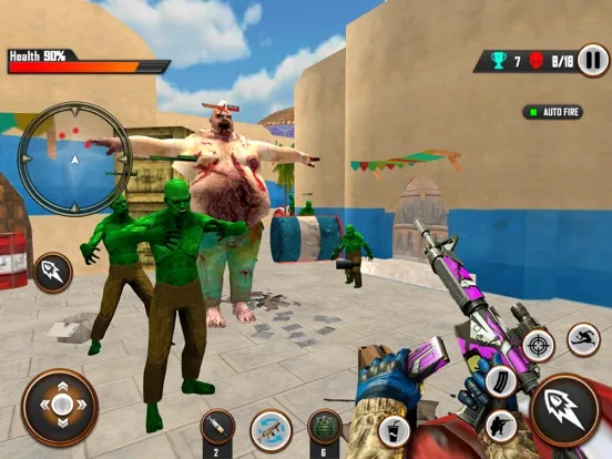Unkiled Zombie Fire Game 3D iPad  Screenshots