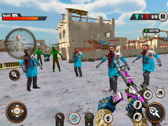 Unkiled Zombie Fire Game 3D iPad  Screenshots