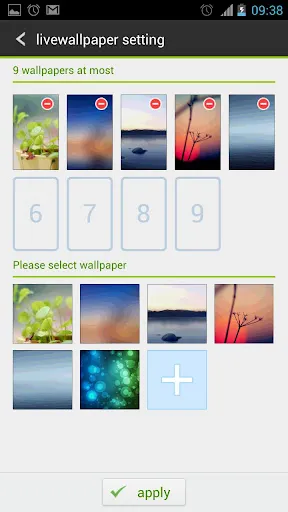 Capturas de tela do GO Multiple Wallpaper