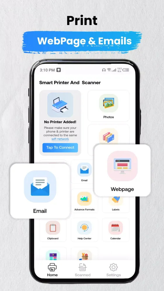 Smart printer and Scanner App Screenshots