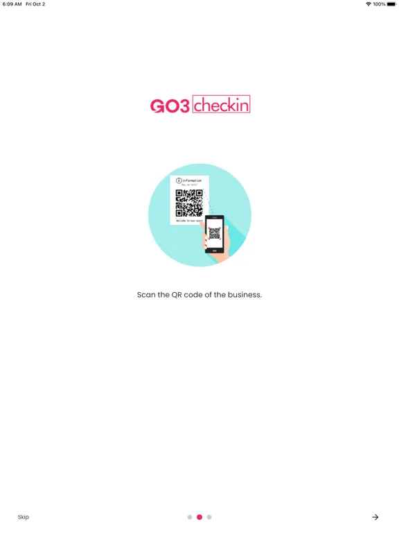 Go3Checkin iPad  স্ক্রিনশট