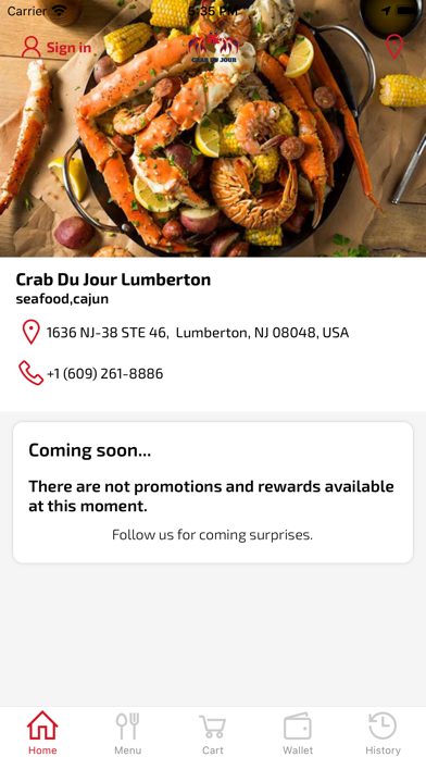 ภาพหน้าจอของ Crab Du Jour of Lumberton