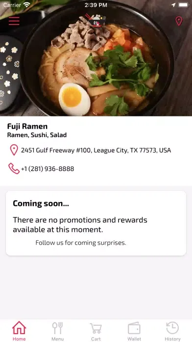 Zrzuty ekranu Fuji Ramen