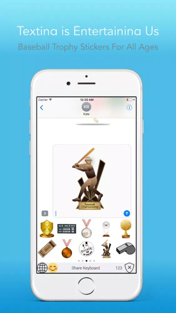 BaseballEMOJI - Custom Keyboard Sports Stickers應用截圖